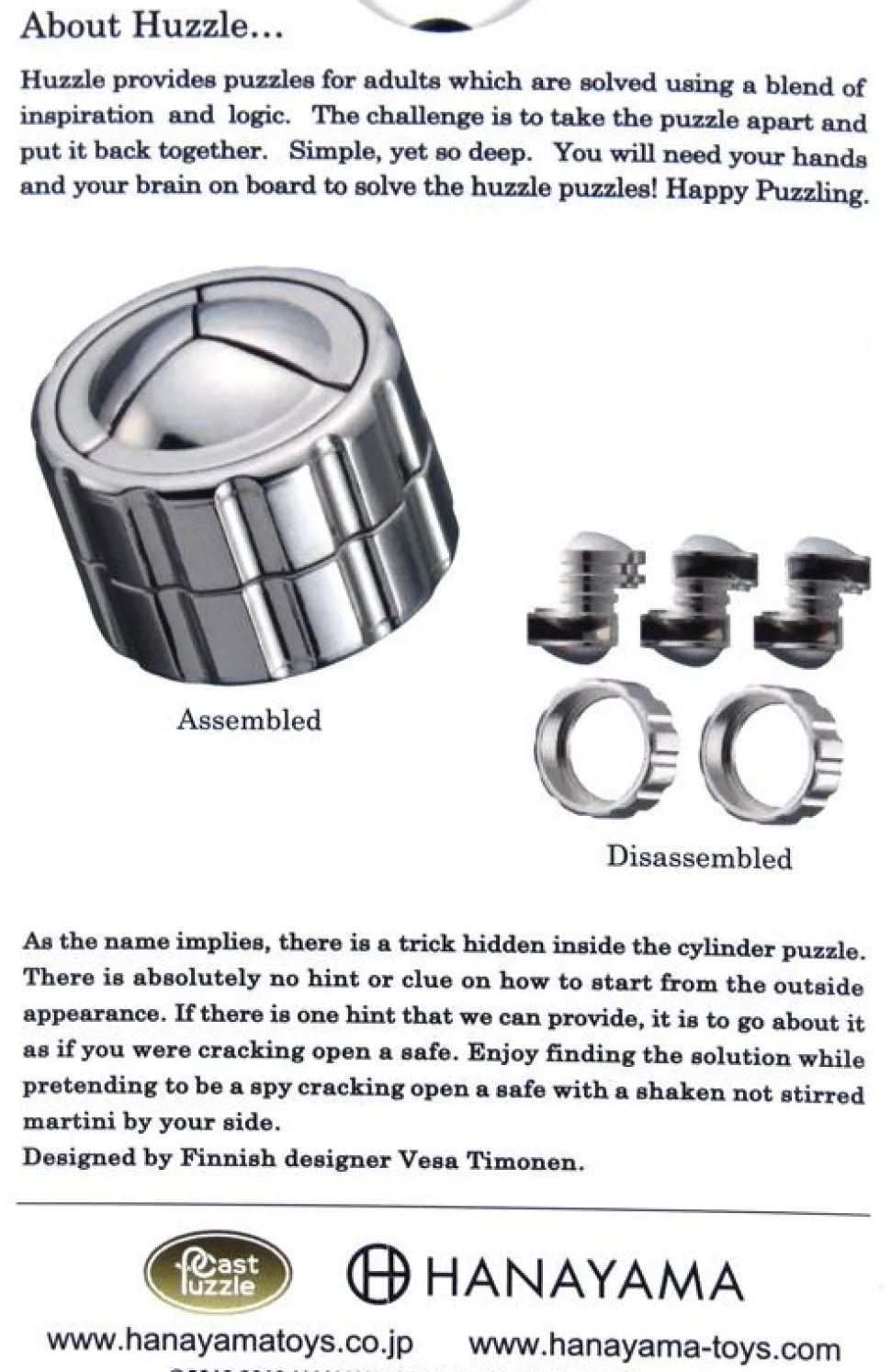 Huzzle Cast Cylinder