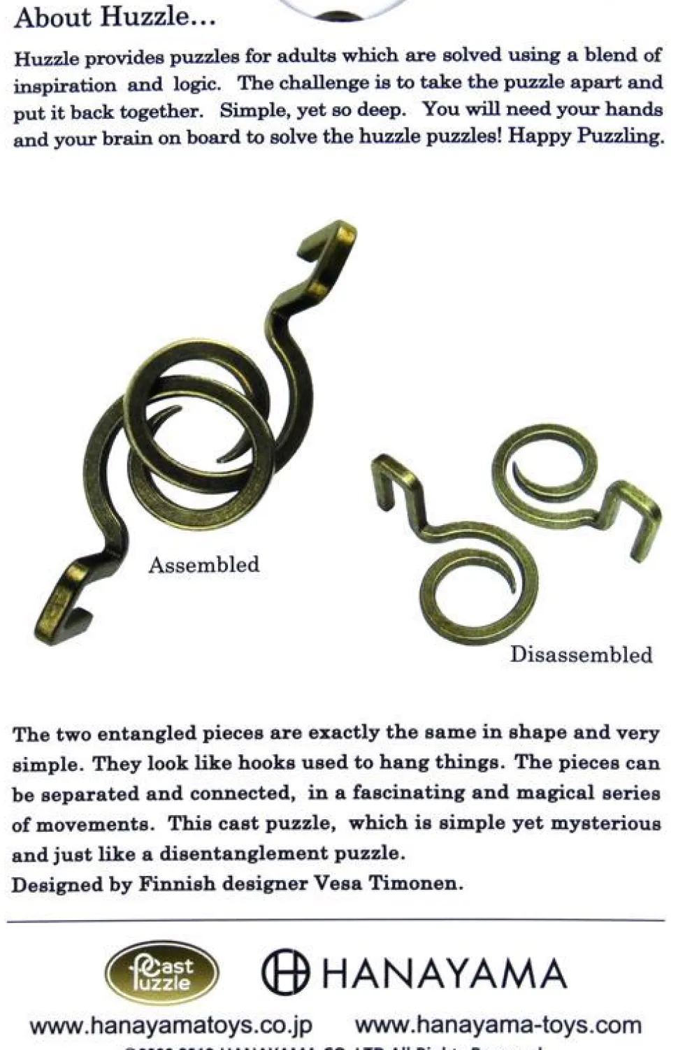 Huzzle Cast Hook