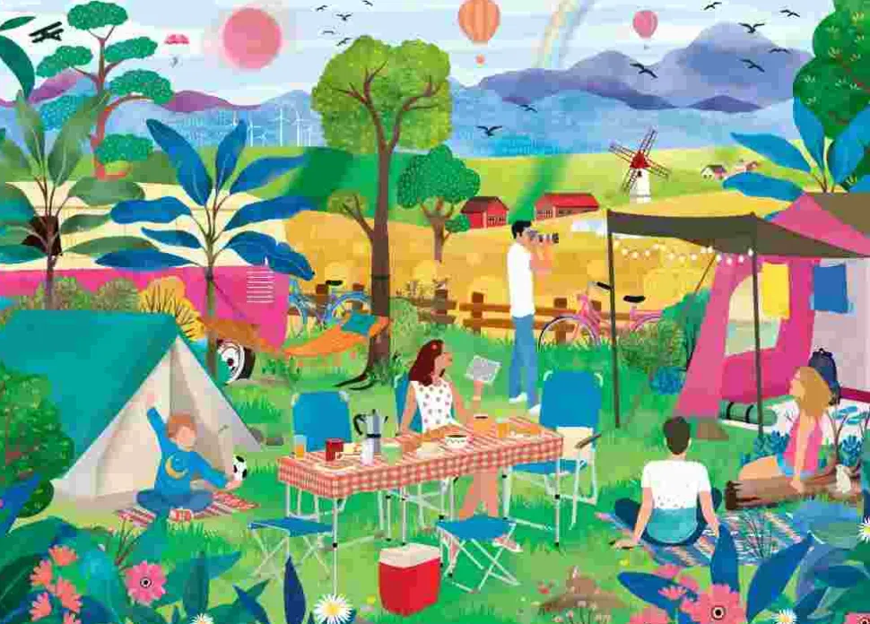 Puzzle Acampamento de verão