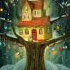 Puzzle A casa empoleirada