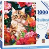 Puzzle Acolchoado - Esconderijo de jardim de flores