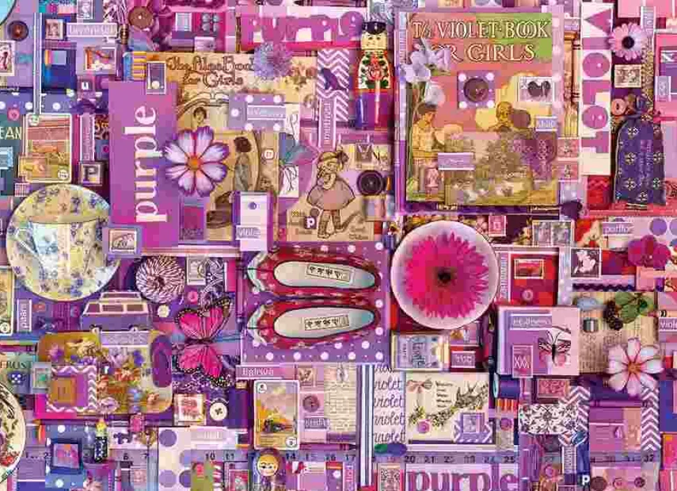 Puzzle A Coleção Arco-Íris: Roxo