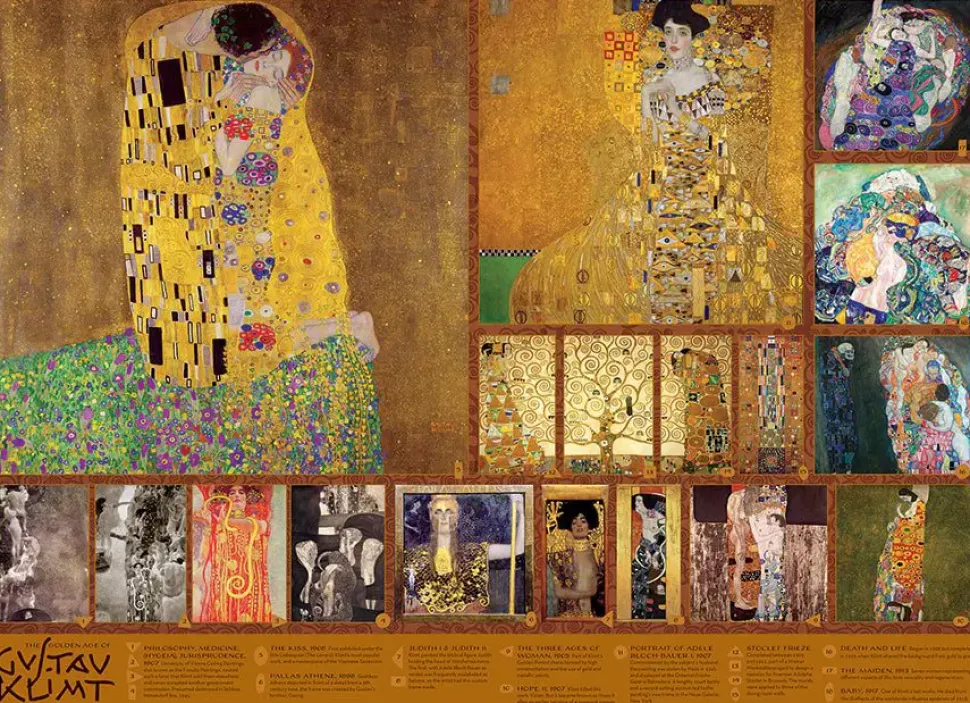 Puzzle A Era de Ouro de Klimt 1000