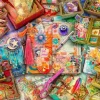 Puzzle Aime Stewart: a mesa do Junk Journaler