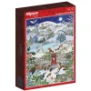 Puzzle Aldeia em uma noite de inverno