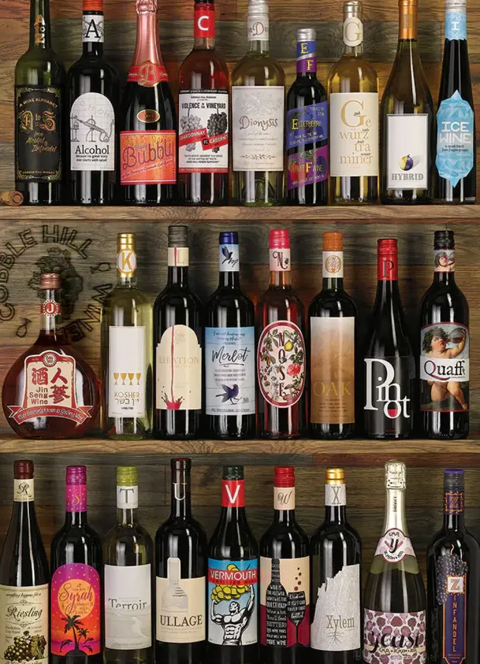 Puzzle Alfabeto do vinho