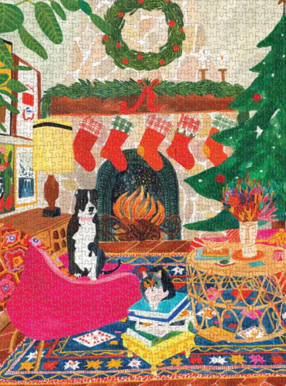 Puzzle Amigos da lareira