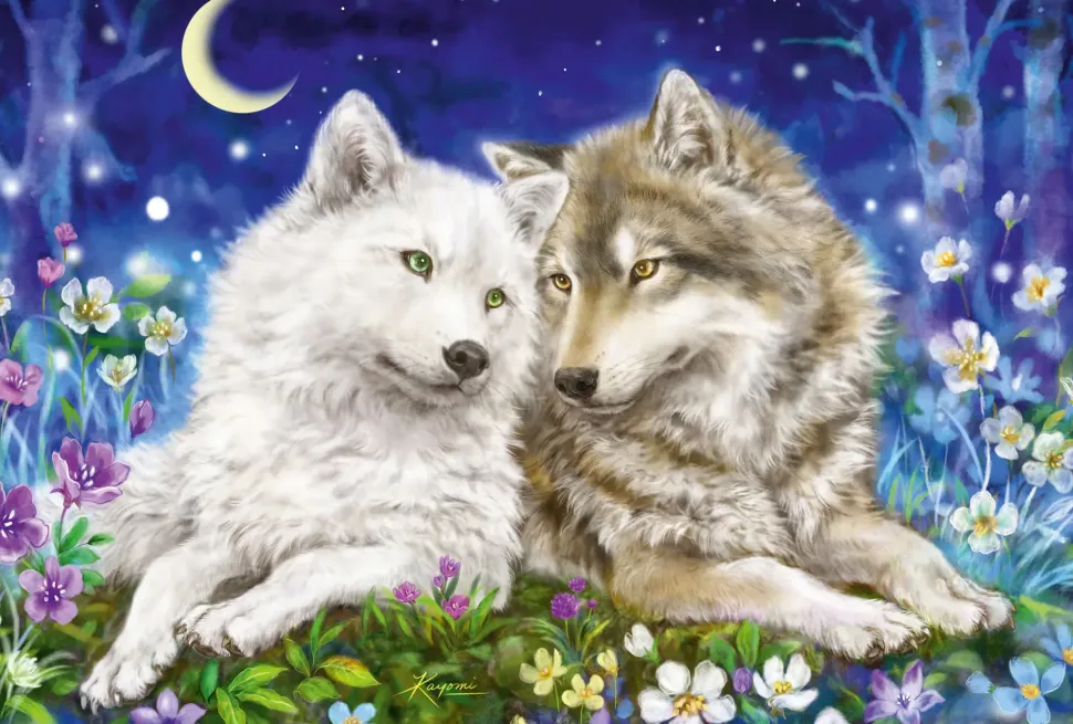 Puzzle Amigos lobos fofinhos