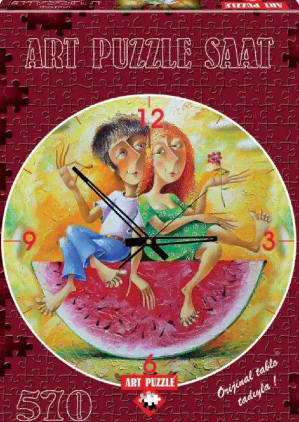 Puzzle Amo o vermelho