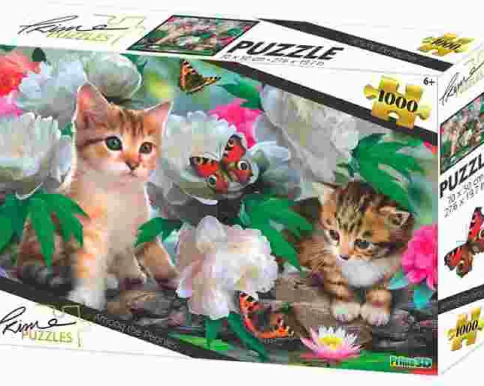 Puzzle Amoung the Peonies 3D