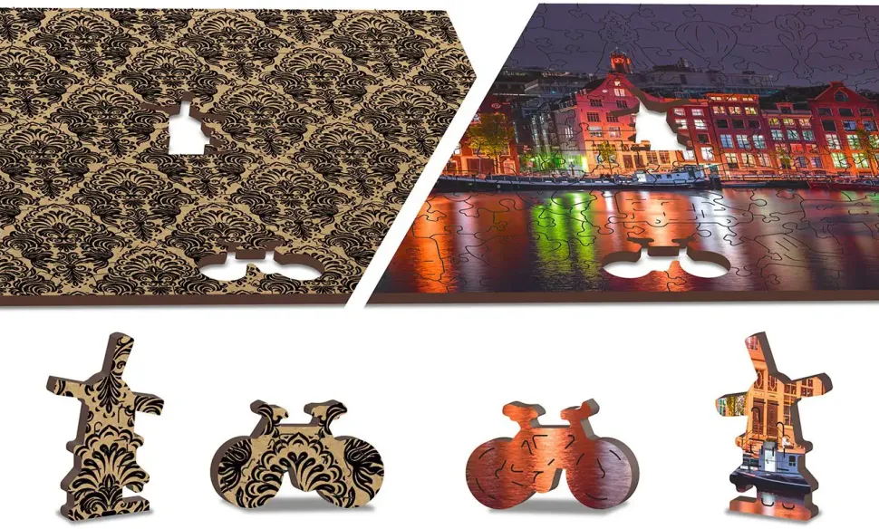 Puzzle Amsterdã à noite