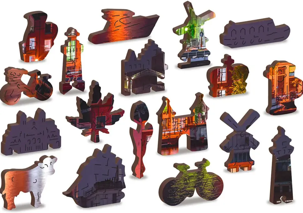 Puzzle Amsterdã à noite