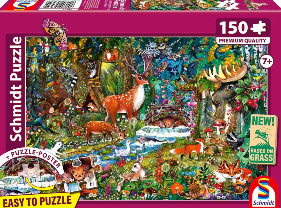 Puzzle Animais nas florestas da Europa