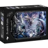 Puzzle Anne Stokes: Colagem de Dragão Prateado
