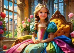 Puzzle A princesa em seu trono