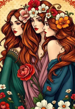 Puzzle As três musas das flores
