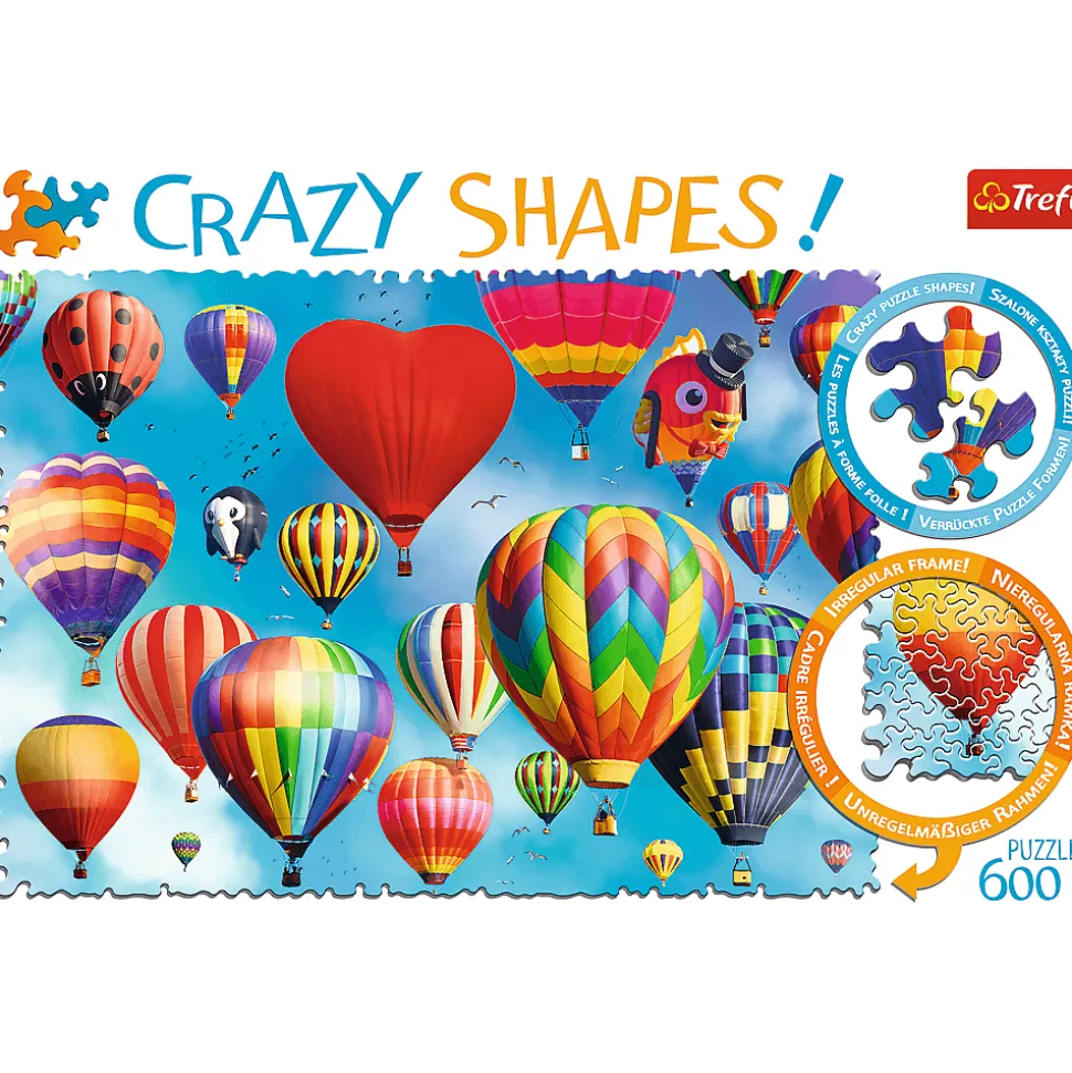 Puzzle Balões coloridos quebra-cabeça de formas loucas