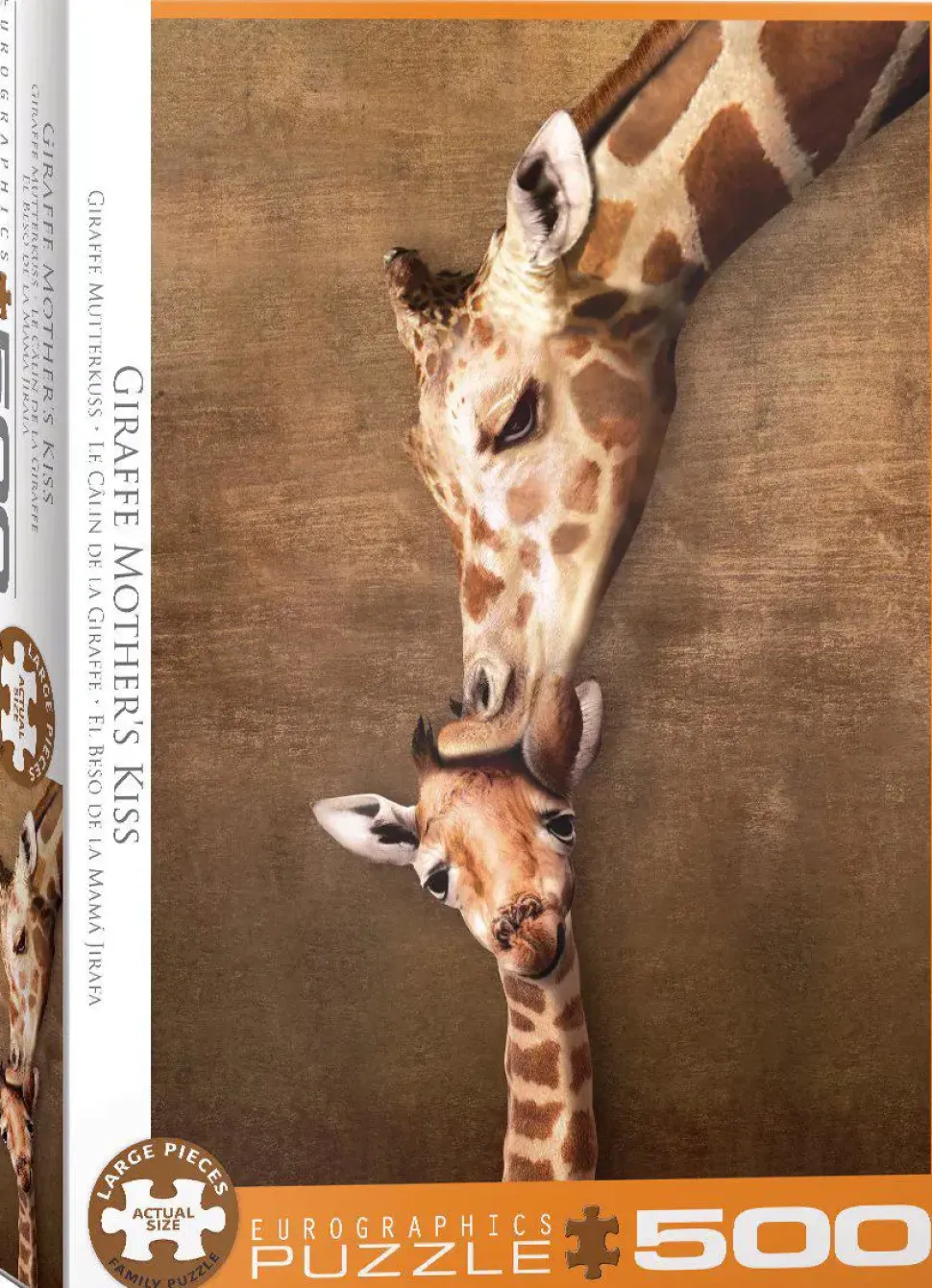 Puzzle Beijo da Mãe Girafa