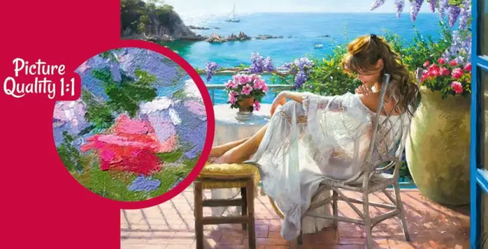 Puzzle Beleza e mar azul