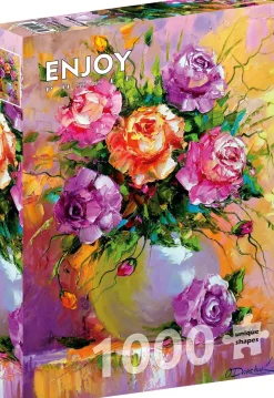 Puzzle Bouquet de Rosas 1000 aproveite