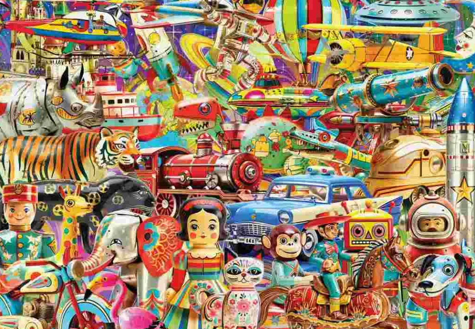 Puzzle Brinquedos retrô