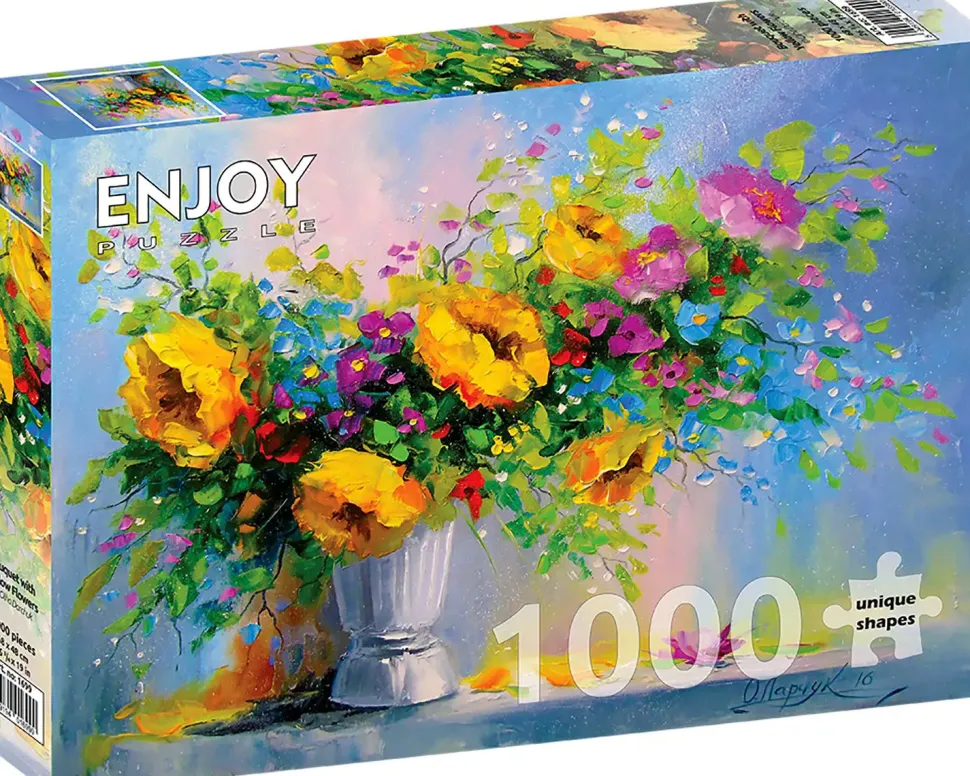 Puzzle Buquê com Flores Amarelas