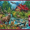 Puzzle Cabana com Telhado Vermelho