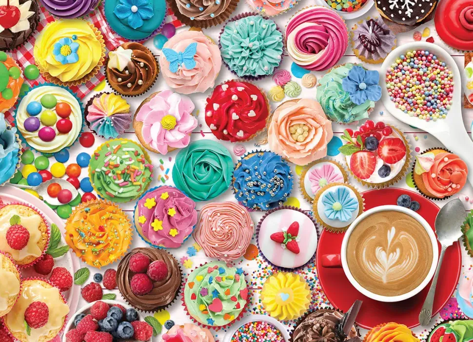 Puzzle Caixa de Metal - Festa Cupcake