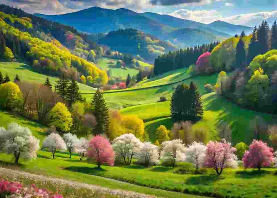 Puzzle Caminhada da primavera