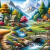 Puzzle Campos de Cores