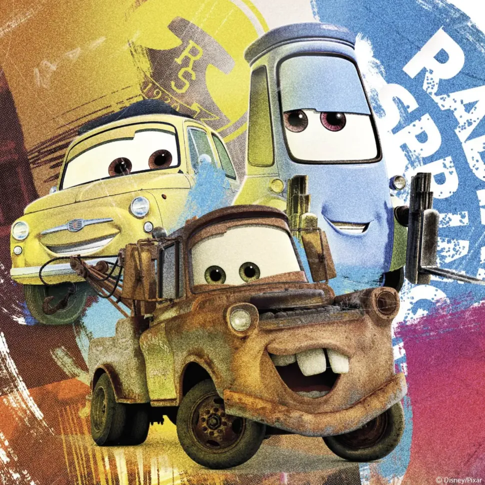 Puzzle Carros 3x55: Amigos
