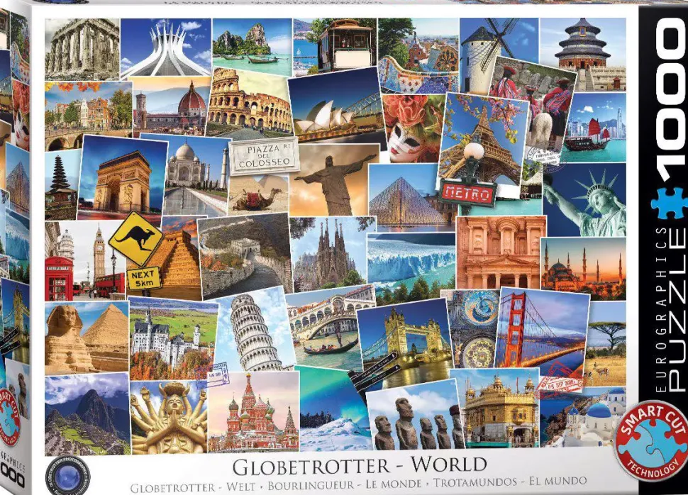 Puzzle Cartão postal de todo o mundo