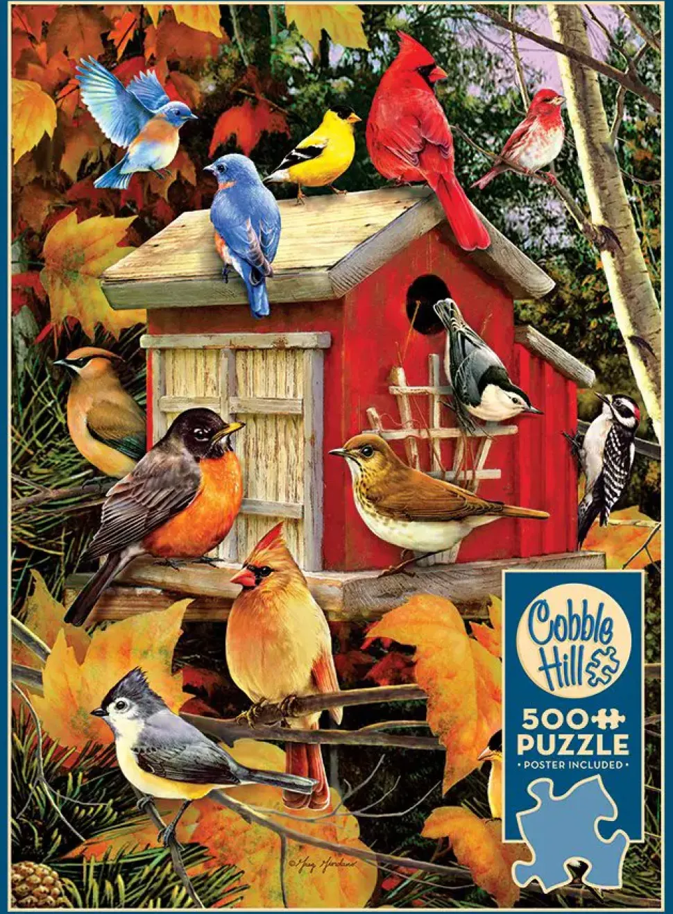 Puzzle Casa de passarinho de outono