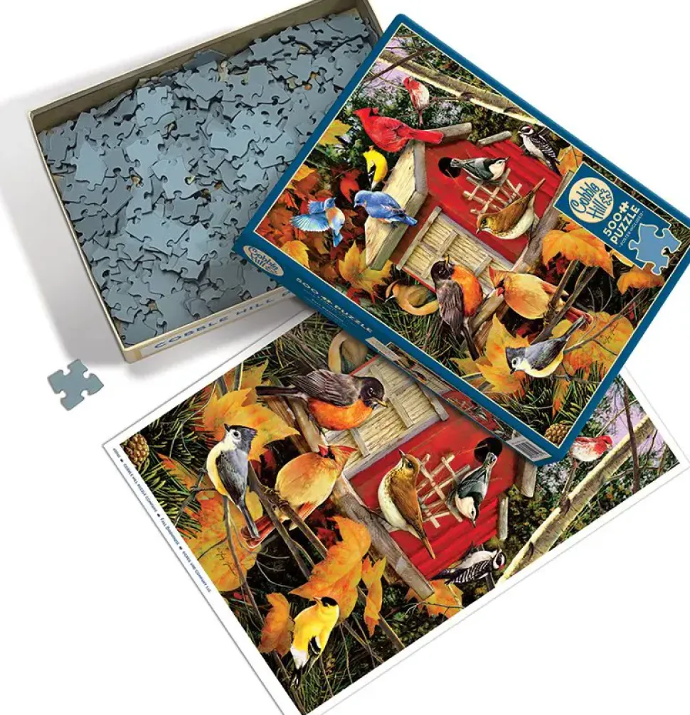 Puzzle Casa de passarinho de outono