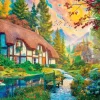 Puzzle Casa junto ao rio