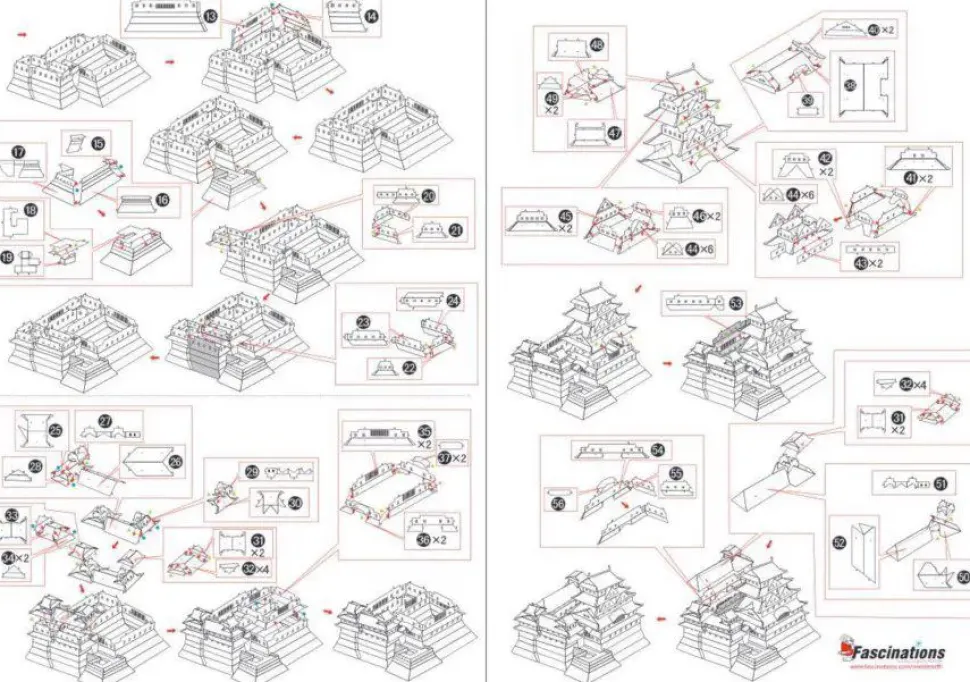 Puzzle Castelo Himeji 3D