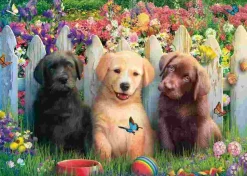 Puzzle Cena de um cachorro giro