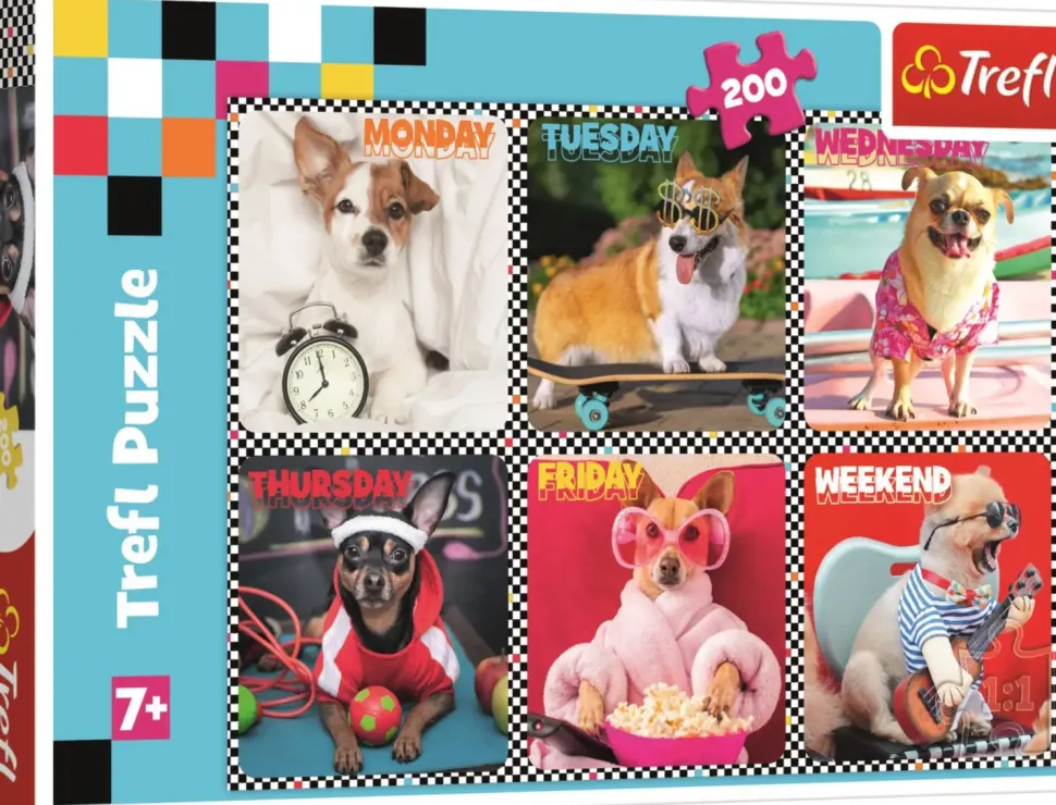 Puzzle Cães felizes 200 peças