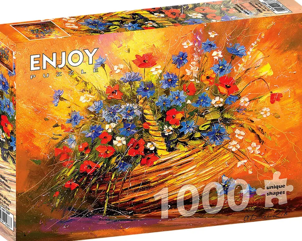 Puzzle Cesta com Flores
