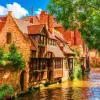 Puzzle Cidade Velha de Bruges, Bélgica