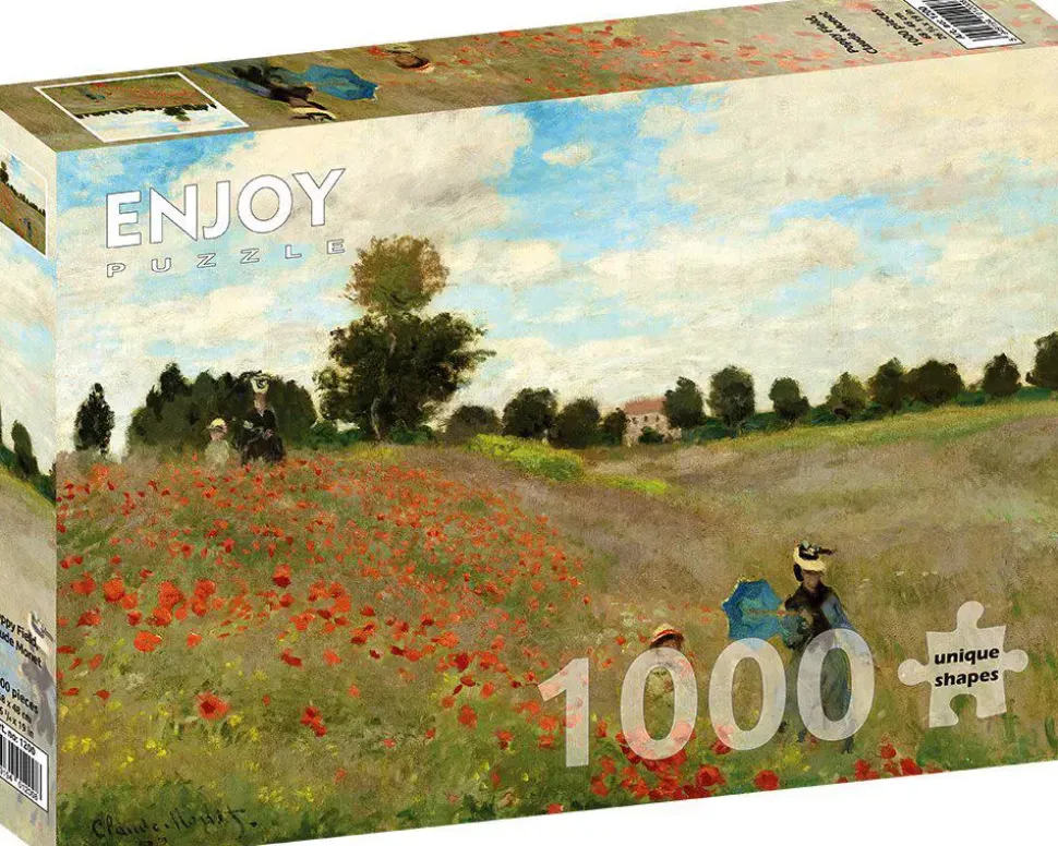 Puzzle Claude Monet: Campo de papoulas