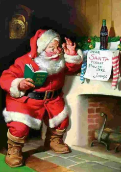 Puzzle Coca-Cola: Papai Noel na lareira