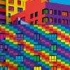 Puzzle ColorBoom: Quadrados