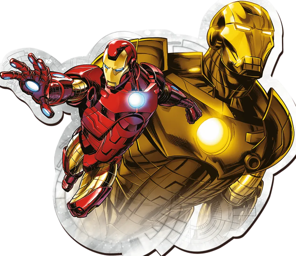 Puzzle Contour Brave Iron Man madeira