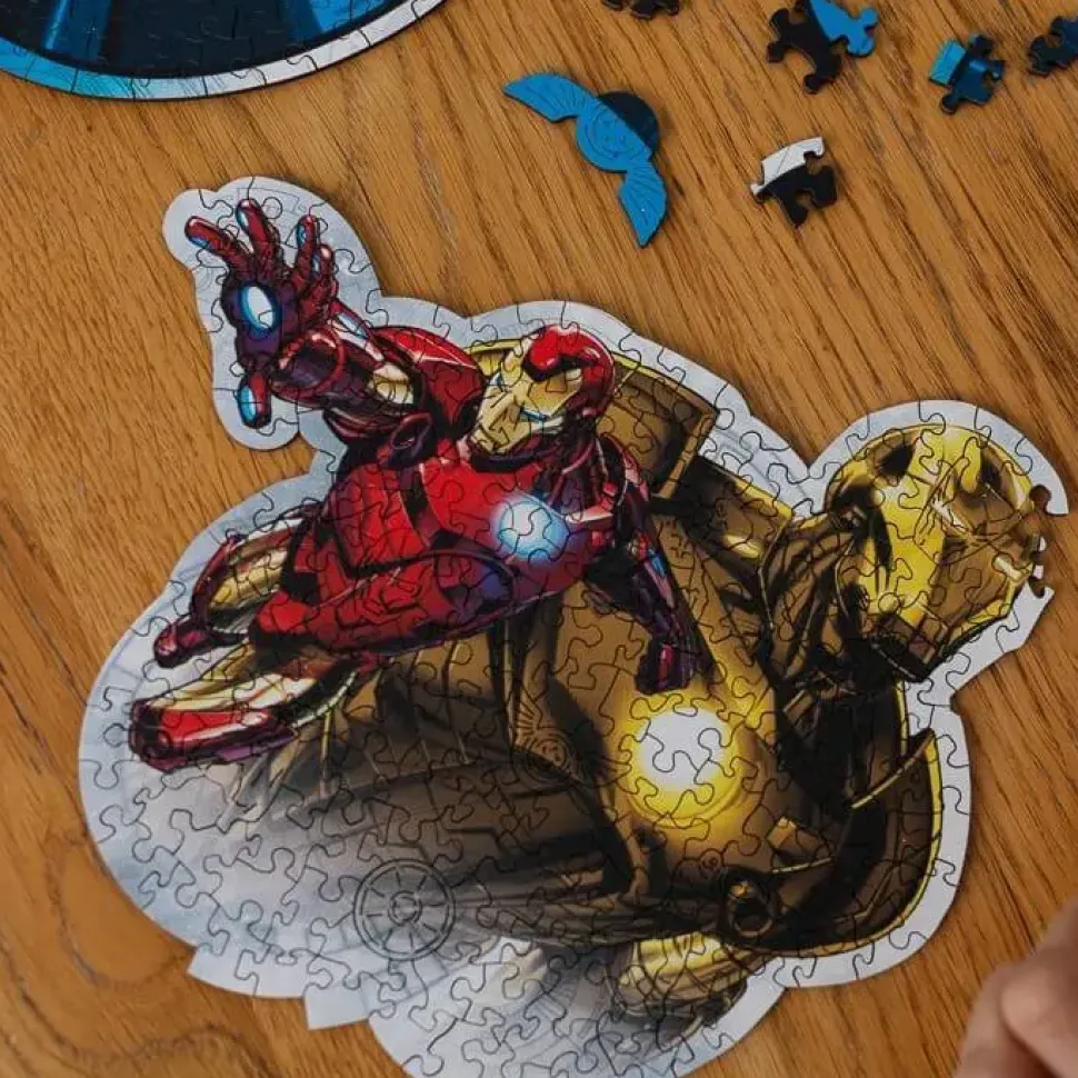 Puzzle Contour Brave Iron Man madeira