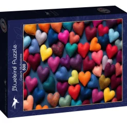Puzzle Corações multicoloridos