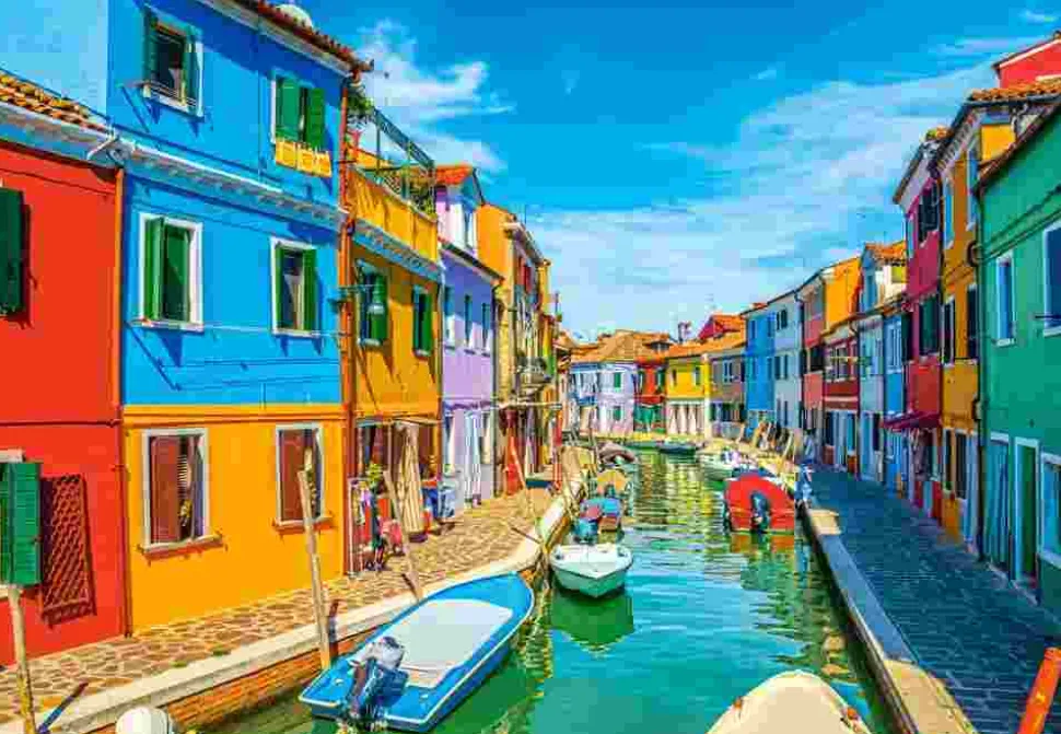 Puzzle Cores de Burano, Itália