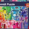 Puzzle Cores do arco-íris