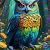 Puzzle Coruja Azul