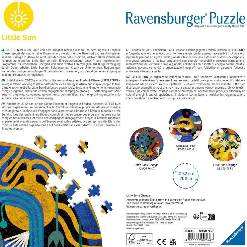 Puzzle Círculo de Cores: Mudança